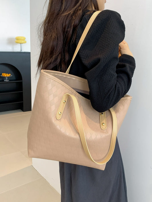 PU Leather Large Tote Bag Trendsi