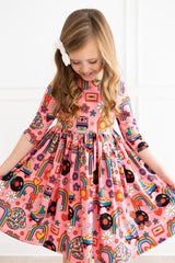 Put Your Records On Twirl Dress - Mila & Rose ®