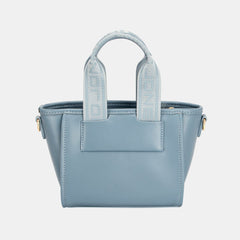 David Jones Small Handbag with Embossed Pattern Handles - Trendsi