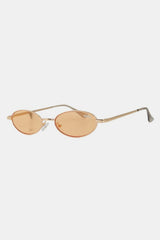 Nicole Lee USA Metal Frame Finley Oval Sunglasses - Trendsi