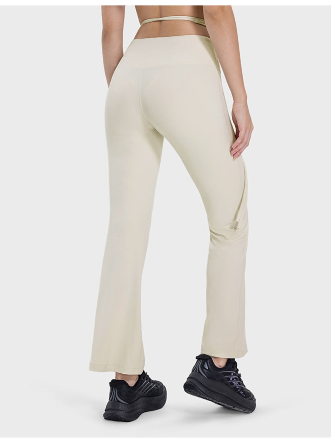 Tied Mid-Rise Waist Active Pants - Flyclothing LLC