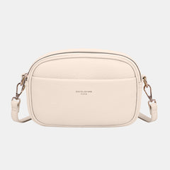 David Jones PU Leather Small Crossbody Bag - Trendsi