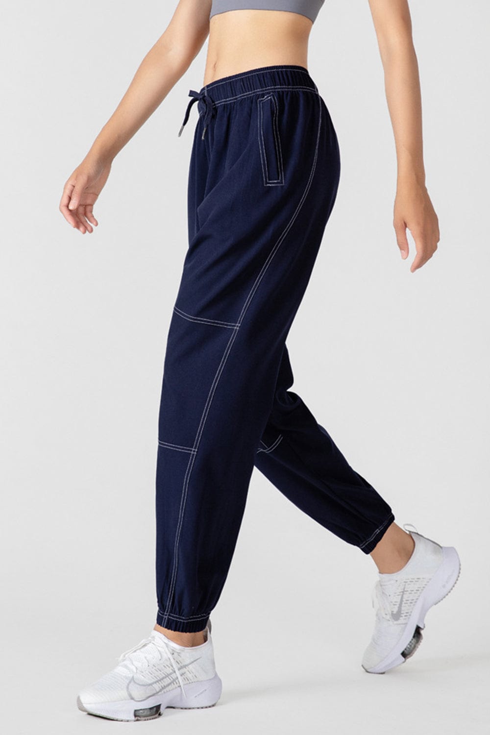 Basic Bae Drawstring Joggers with Pockets - Trendsi