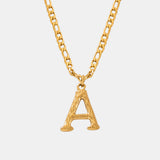 Titanium Steel Letter Pendant Necklace Trendsi