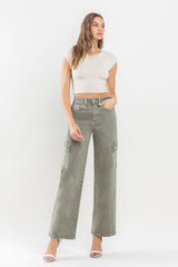 Vervet by Flying Monkey 90's Super High Rise Cargo Jeans Trendsi