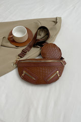PU Leather Crossbody Bag with Coin Purse