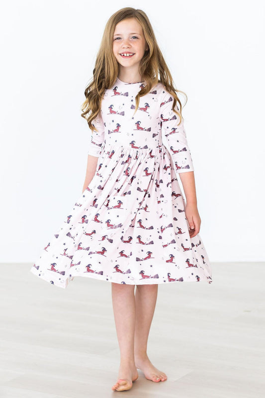 Happy Howl-oween Pocket Twirl Dress