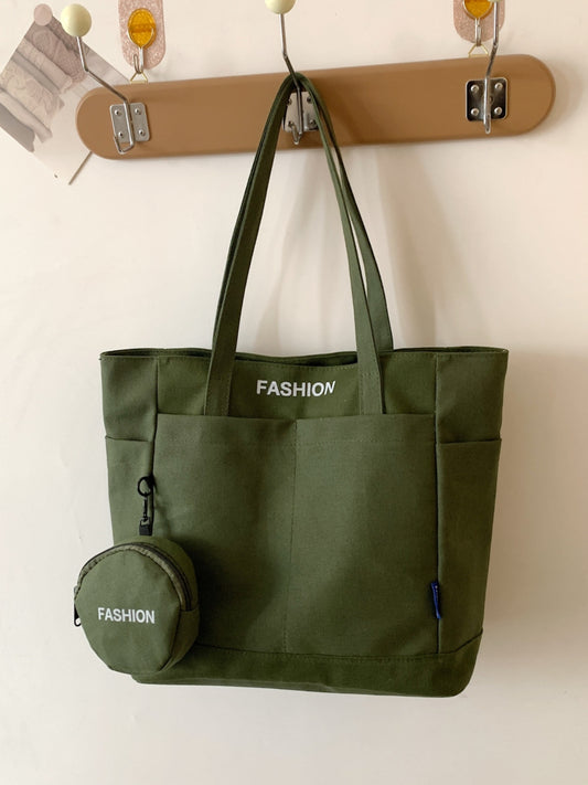 Bolsa de lona con funda