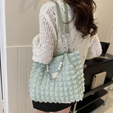 Bubble Textured Tote Bag - Trendsi