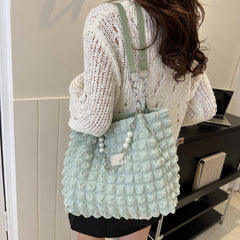 Bubble Textured Tote Bag - Trendsi