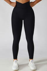 Basic Bae Crossover Waist Active Leggings - Trendsi