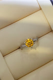 2 Carat Moissanite 925 Sterling Silver Ring Trendsi