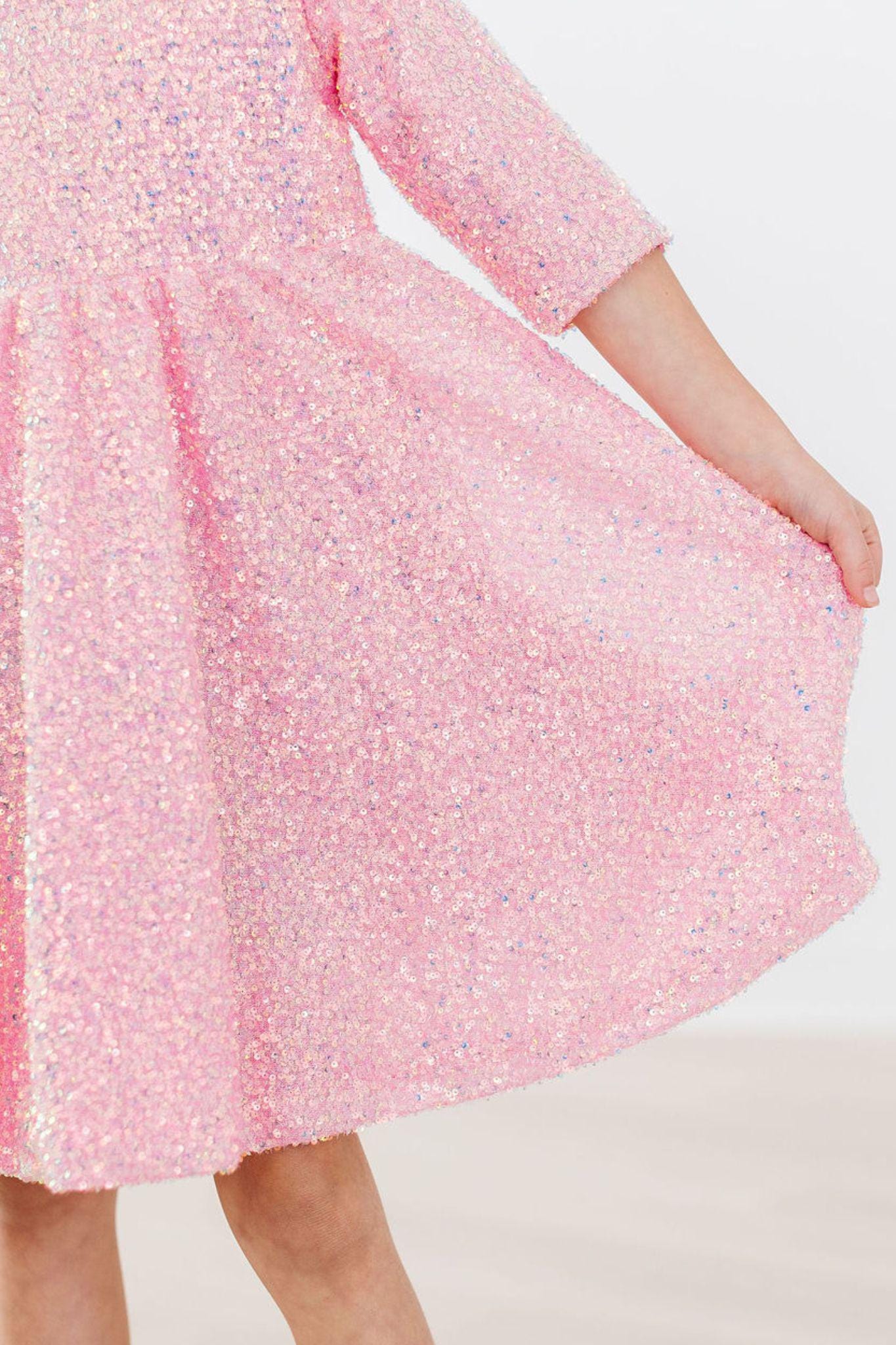 Bubblegum Pink Sequin Dress - Mila & Rose ®