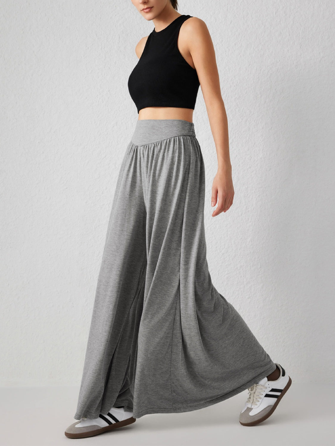 High Waist Wide Leg Pants Trendsi