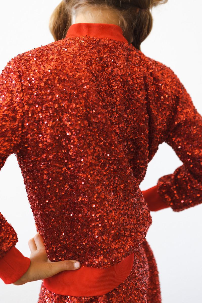 Red Sequin Jacket - Mila & Rose ®