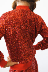 Red Sequin Jacket - Mila & Rose ®