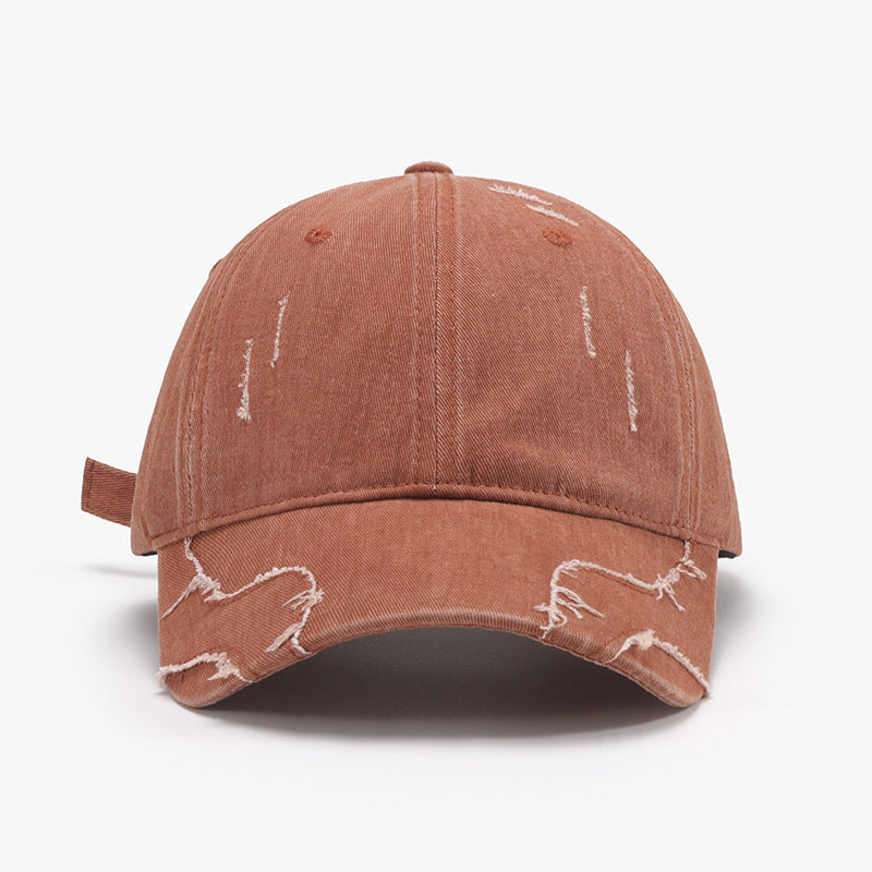 Raw Hem Adjustable Cap Trendsi