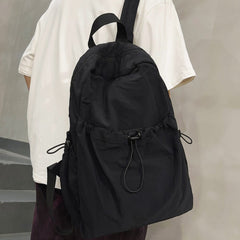 Drawstring Nylon Backpack Bag - Trendsi