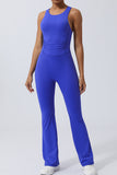 Crisscross Wide Strap Sleeveless Jumpsuit - Flyclothing LLC