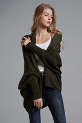 Open Front Batwing Sleeve Cardigan