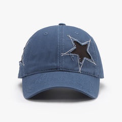 Adjustable Star Raw Hem Cap - Flyclothing LLC