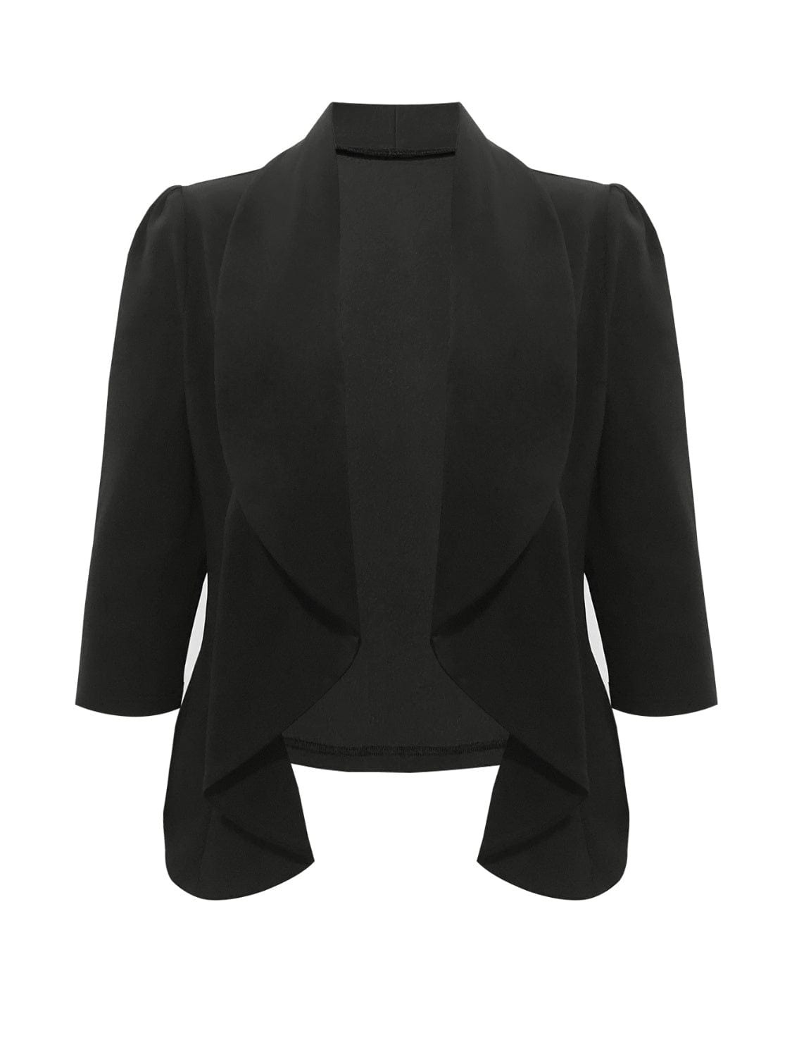 Three-Quarter Sleeve Blazer - Trendsi