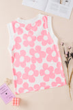 Flower Printed V-Neck Tank Trendsi