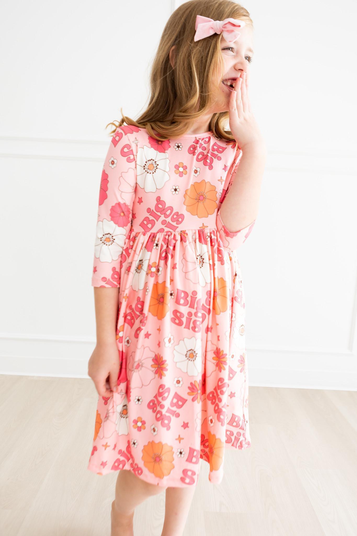 Big Sis Floral Twirl Dress - Mila & Rose ®