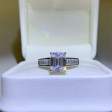 3 Carat Moissanite 925 Sterling Silver Ring - Flyclothing LLC