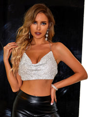 Backless Halter Neck Cami - Flyclothing LLC