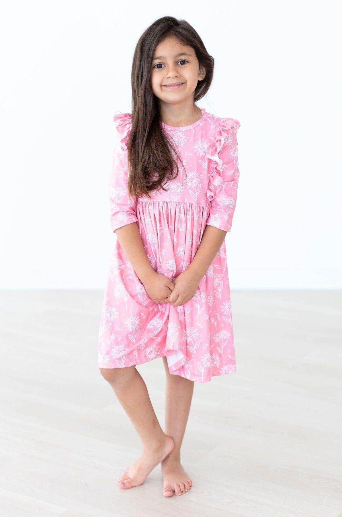 Dahlia Doodles Ruffle Twirl Dress - Mila & Rose ®