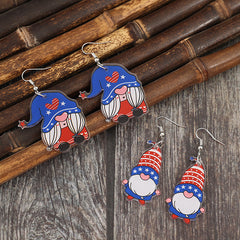 2 Pair Acrylic Gnome Earrings - Trendsi