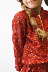 Red Sequin Jacket - Mila & Rose ®