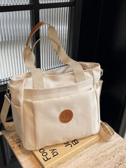 Nylon Solid Color Tote Bag - Trendsi