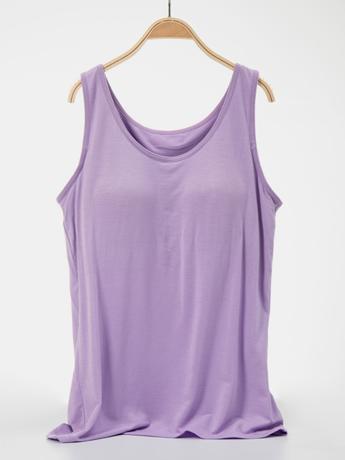 Scoop Neck Wide Strap Tank Trendsi