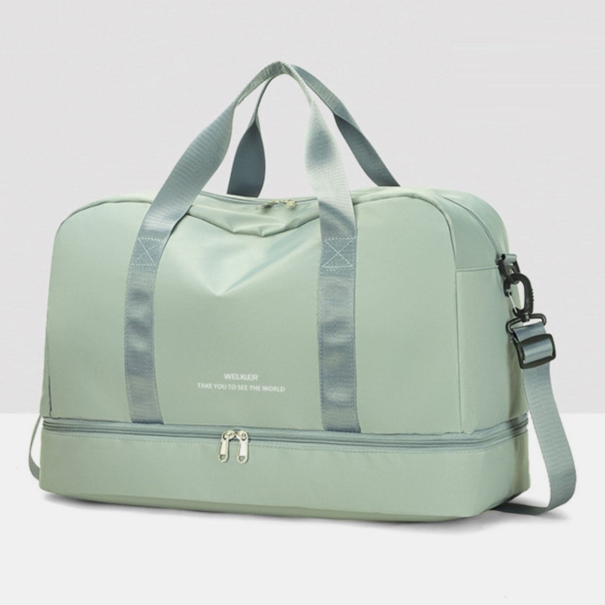 Detachable Strap Nylon Oversize Travel Bag - Trendsi