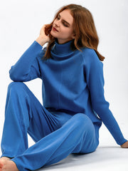 Basic Bae Turtleneck Raglan Sleeve Top and Pants Sweater Set - Trendsi