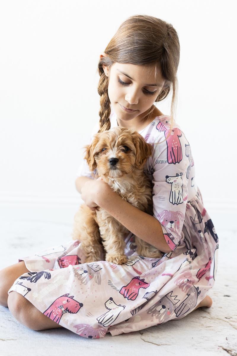 Puppy Party Pocket Twirl Dress - Mila & Rose ®