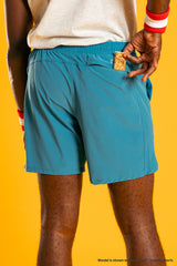 The Pick-up Game | Tonal Blue Ball Hammock® 5 Inch Athletic Shorts