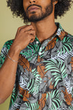 The Botanist | Tropical Leaves Men’s Polo - Shinesty