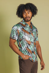 The Botanist | Tropical Leaves Men’s Polo - Shinesty