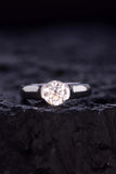 1.5 Carat Moissanite 925 Sterling Silver Ring Trendsi