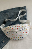 Contrast Polka Dot Crossbody Bag