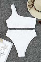 Single Shoulder Bikini Set Trendsi