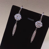 10 Carat Moissanite 925 Sterling Silver Earrings