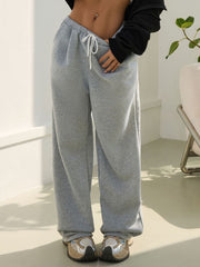 Drawstring Wide Leg Pants - Trendsi