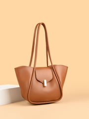 PU Leather Shoulder Bag with Pouch - Trendsi