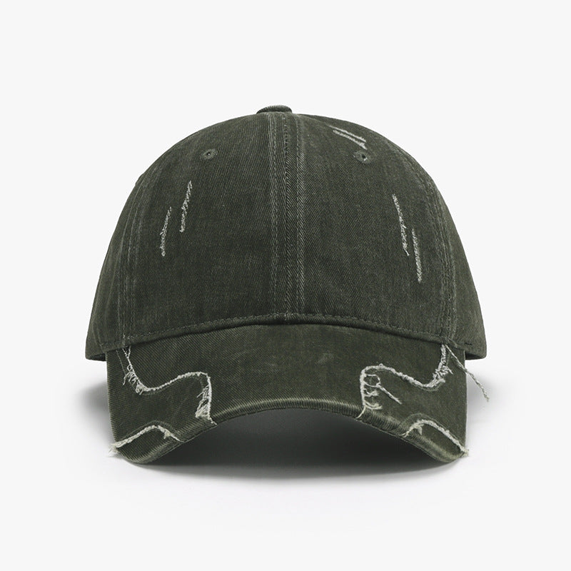 Raw Hem Adjustable Cap Trendsi