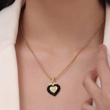 Titanium Steel Heart Shape Necklace - Flyclothing LLC