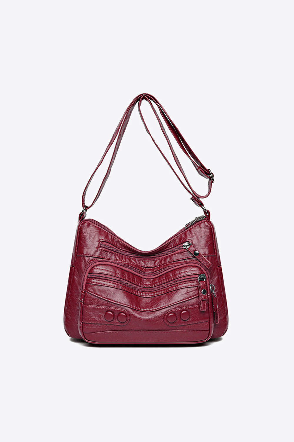 PU Leather Adjustable Strap Shoulder Bag - Flyclothing LLC